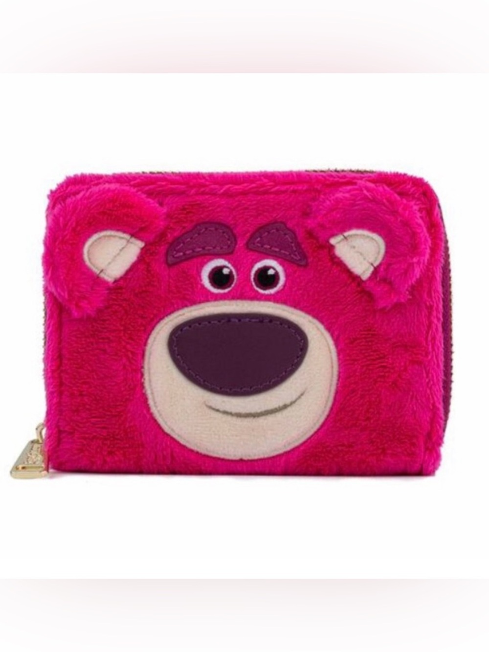 Loungefly Disney Pixar Toy Story Lotso Bear Plush Pink Zipper Wallet